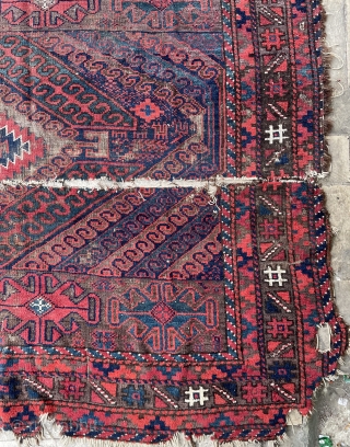 A very old Beluch carpet  size 280x165cm                         