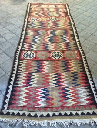 Northwest Persian kilim 
Size 385x125cm                            