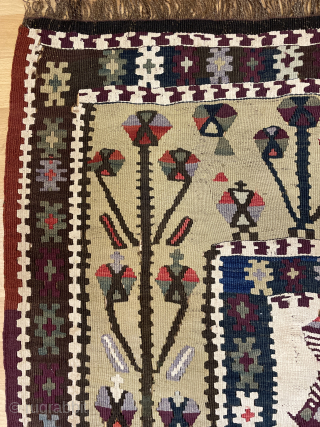 Anatolian Kurdish kilim size 220 x 135 cm                         