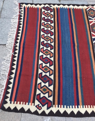 Shahsevan kilim size 11'10x4'8 ft                            