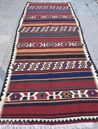 Shahsevan kilim size 11'10x4'8 ft                            