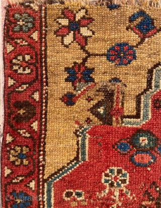 Persian Kurdish fragment carpet size 120x105cm                           