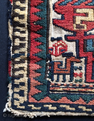 Rare Shahsavan saddle bag but it’s has a face bag, size 31x24cm                     