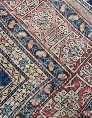 Caucasian shirvan carpet size 200x130 cm                           