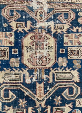 Caucasian shirvan carpet size 200x130 cm                           