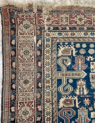 Caucasian shirvan carpet size 200x130 cm                           