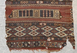 Very unusual Kurdish pray Kilim size 300x140cm                          