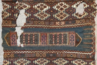 Very unusual Kurdish pray Kilim size 300x140cm                          