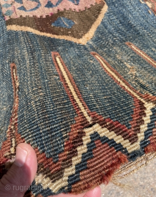 Very unusual Kurdish pray Kilim size 300x140cm                          