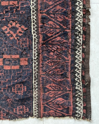Very old Beluch fragmand carpet size 160x98cm                          