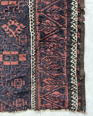 Very old Beluch fragmand carpet size 160x98cm                          