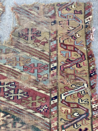 Very old Kurdish fragmant carpet size 120x100cm                          