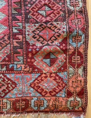Kurdish cedar and sofa fragmand carpet size 140x110cm                         