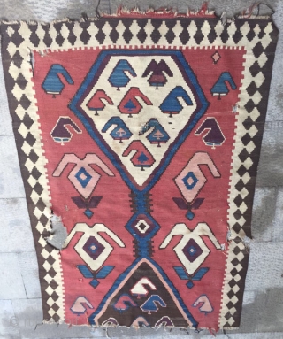 Shahsavan Fragmant kilim size 90x140cm                            