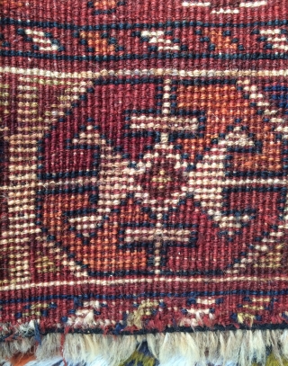 Qhasgai lion carpet and repaired size 185x135cm                          