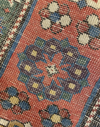 Very beautiful runner rug 1820 or 1840s size 260x110cm                        