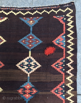 Persian kilim all are colors natural dyes size 300x168cm                        