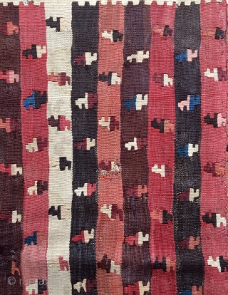 Shahsavan karadag khahjdurt fragmand kilim size 90x173cm                          