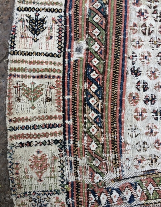 Rare Persia sofra size 4,4x5,2 ft                           