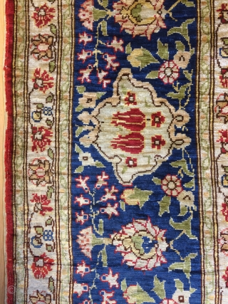 Turkish Hereke silk carpet size 156x103cm                           