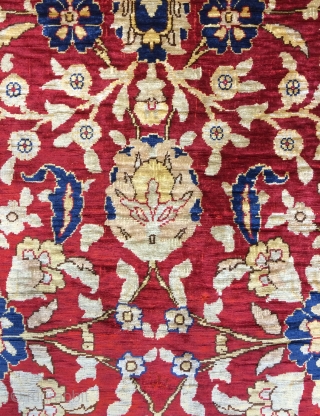 Turkish Hereke silk carpet size 156x103cm                           