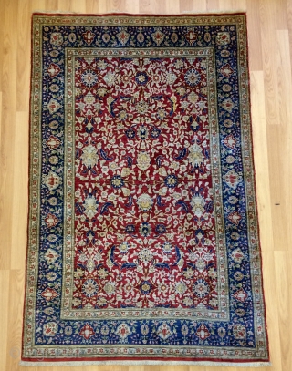 Turkish Hereke silk carpet size 156x103cm                           