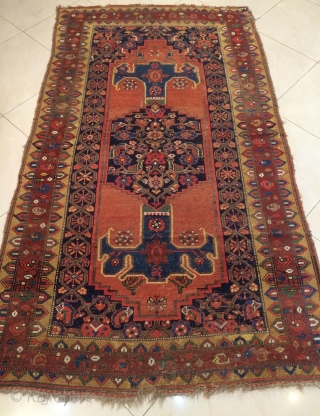 Kurdish carpet all colors natural dyes size 230x130cm                         