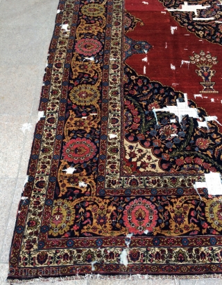 Rare Tebriz carpet size 410x280cm                            