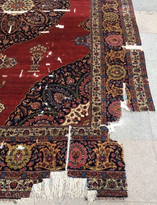 Rare Tebriz carpet size 410x280cm                            