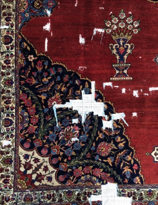 Rare Tebriz carpet size 410x280cm                            