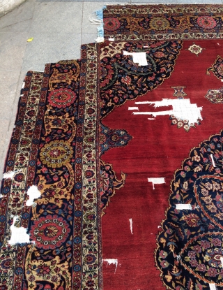 Rare Tebriz carpet size 410x280cm                            