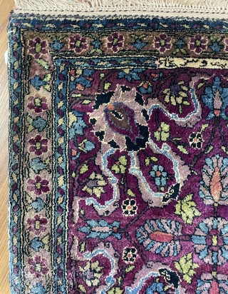 Qhazan carpet  silk size 40x40cm                           