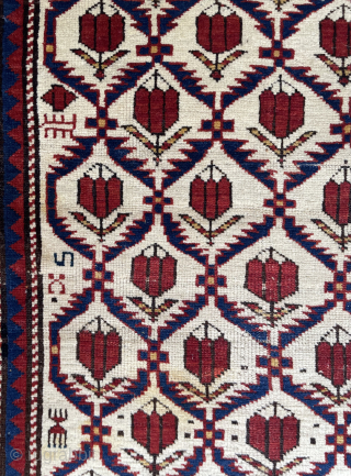 Caucasian shirvan rug size 195 x 122 cm
                         