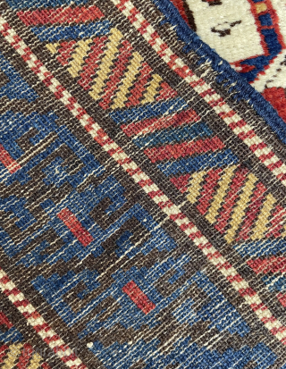 Caucasian shirvan rug size 195 x 122 cm
                         