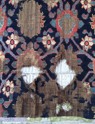 Mina khani with camel hair  Kurdish Carpet size 240x150cm                       