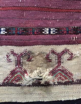 When I first saw it, I thought I was a Turkmen yamud bag face. 
But I have reviewed over and over again, I decided it was a Beluch, Because  all wool  ...
