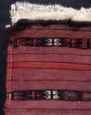 When I first saw it, I thought I was a Turkmen yamud bag face. 
But I have reviewed over and over again, I decided it was a Beluch, Because  all wool  ...