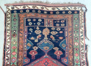 Persian Kurdish Carpet size 254x117cm                            