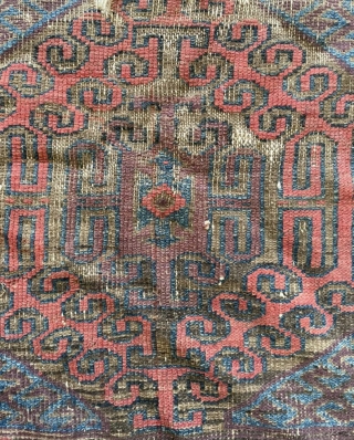 very old beluch fragmand carpet size 143x87cm                          