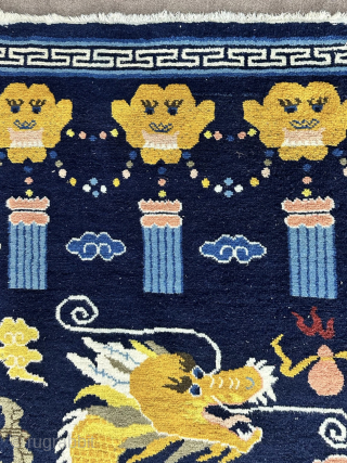 Chinese dragon rug                              