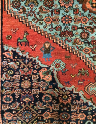 Rare Bidjar carpet wool on wool, very soft and very nice quality, all are colors natural dyes. 
Size 200x135cm              