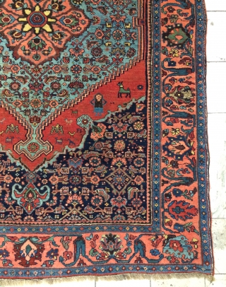 Rare Bidjar carpet wool on wool, very soft and very nice quality, all are colors natural dyes. 
Size 200x135cm              