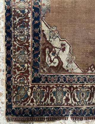 Heriz silk carpet size 175x135cm                            