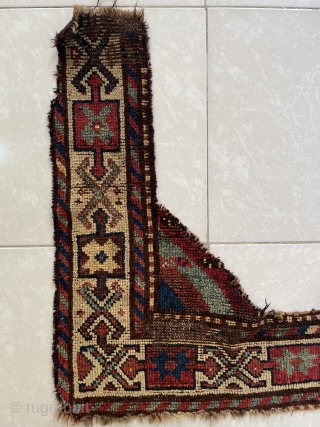 Anatolian Kurdish fragmand carpet size 70x120xm                           