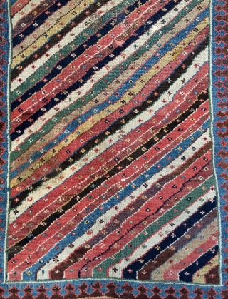 Persian north west Shahsavan Kurdish carpet all are colors natural dyes and camel wool, size 160x100cm                 