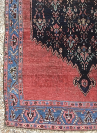 Very old Bijar Kurdish carpet size 220x140cm                          