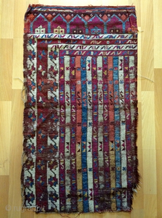 Anatolian Kurdish fragmand rug size 100x56cm                           