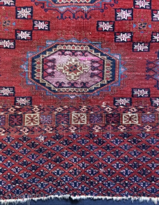  Tekke Chuval silk on wool size 2’4x3’7 ft                        