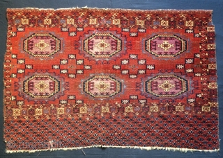  Tekke Chuval silk on wool size 2’4x3’7 ft                        