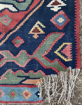 Kurdish fragmand kilim size 100x100cm                            